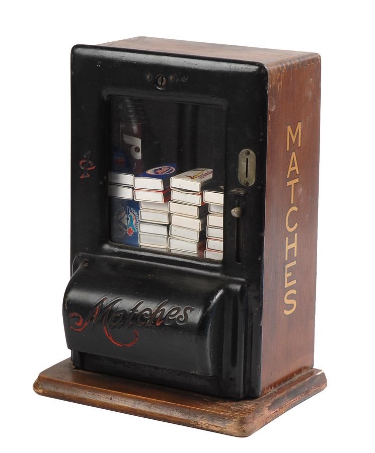 1930s Coin-Op Box Matches Machine