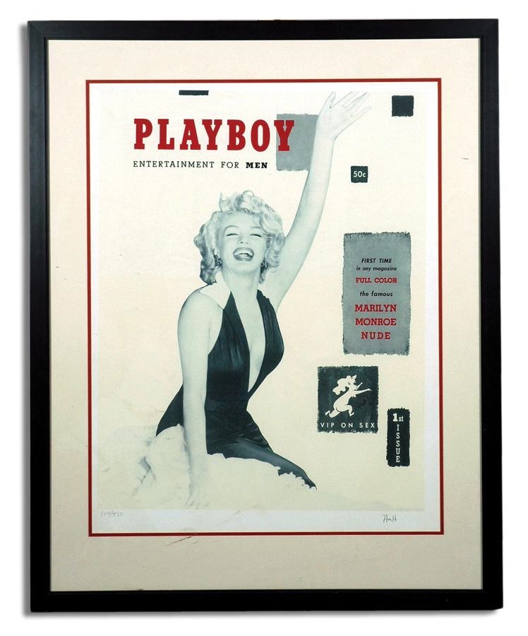 - Playboy #1 Large Print Signed by Hugh Heffner