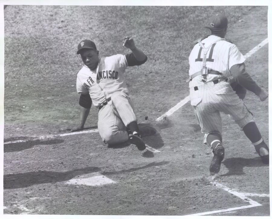 Baseball - Willie Mays Slides Home (1960)