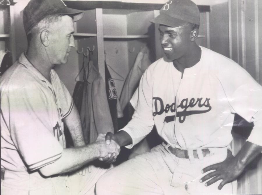Baseball - Jackie Robinson & Clay Hopper (1947)