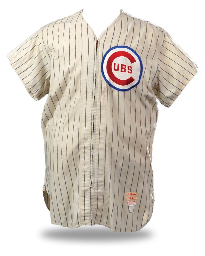 Game Used Baseball Jerseys and Equipment - 1957 Cal Neeman Chicago Cubs Game Worn Jersey
