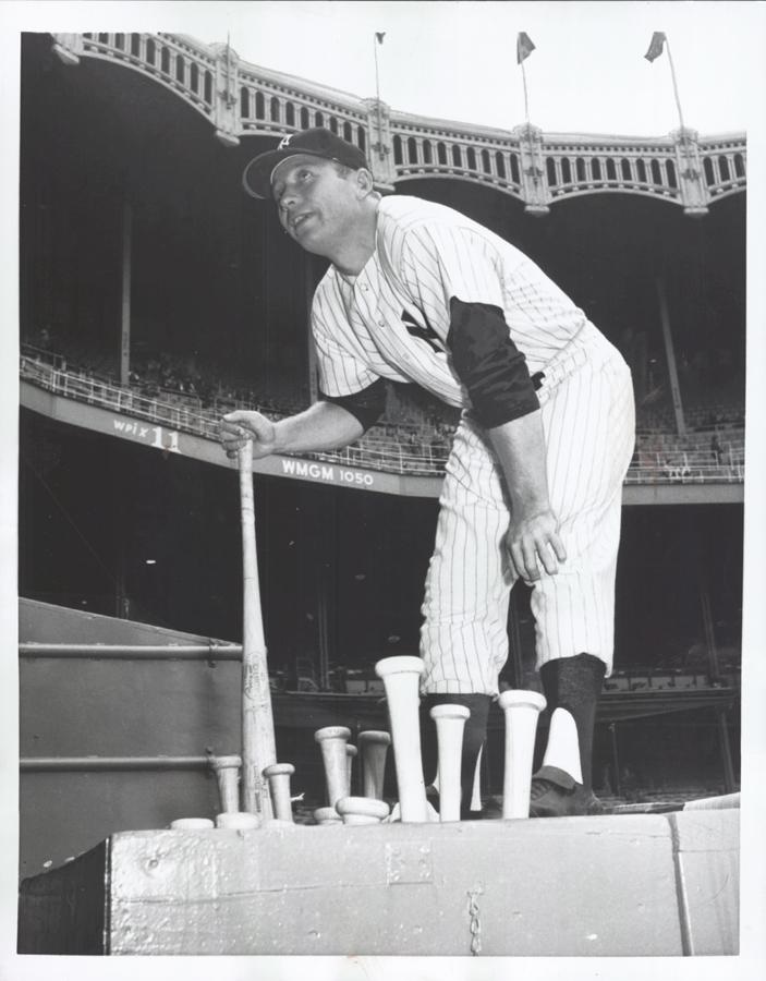 Baseball - Mickey Mantle in Yankee Stadium