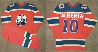 1972 WHA Alberta Oilers Game Worn Jersey & Socks