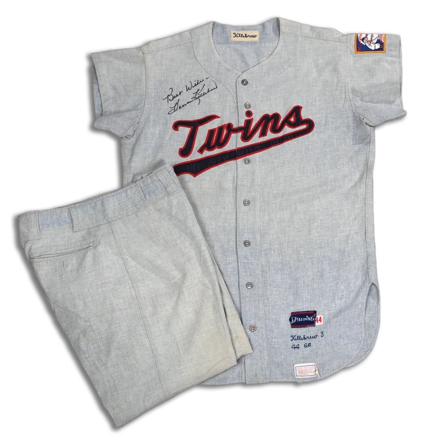 1966 Harmon Killebrew Autographed Game Used Jersey and Pants