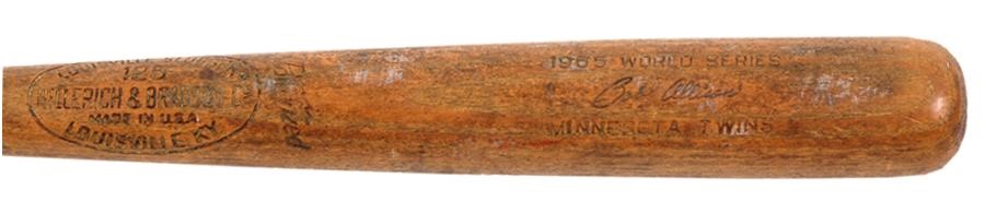 The Fred Budde Collection - Bob Allison 1965 Game Used World Series Bat