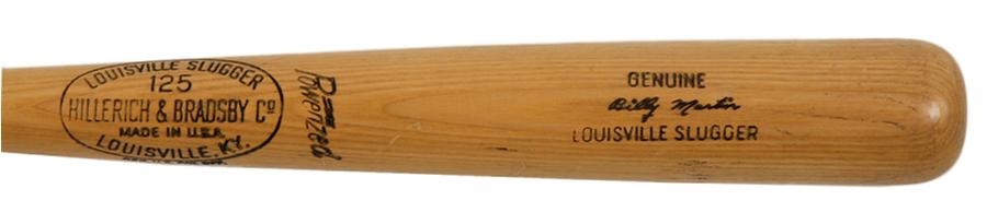 The Fred Budde Collection - 1960-64 Billy Martin Game Ready Bat