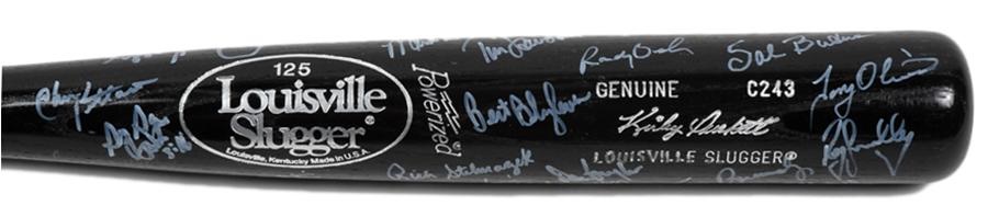 The Fred Budde Collection - 1987 Kirby Puckett Game Bat Team Signed