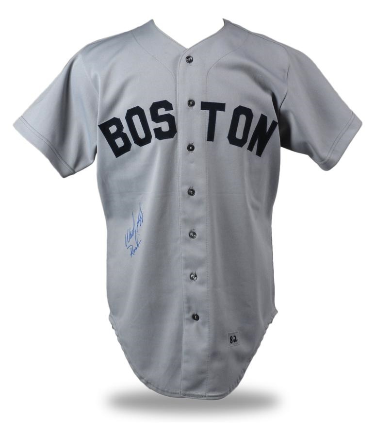 - 1982 Wade Boggs Signed Game Used Red Sox Jersey