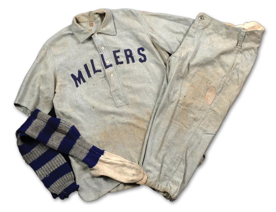 The Fred Budde Collection - Early 1900s Minneapolis Millers Game Used Jersey with Pants and Socks