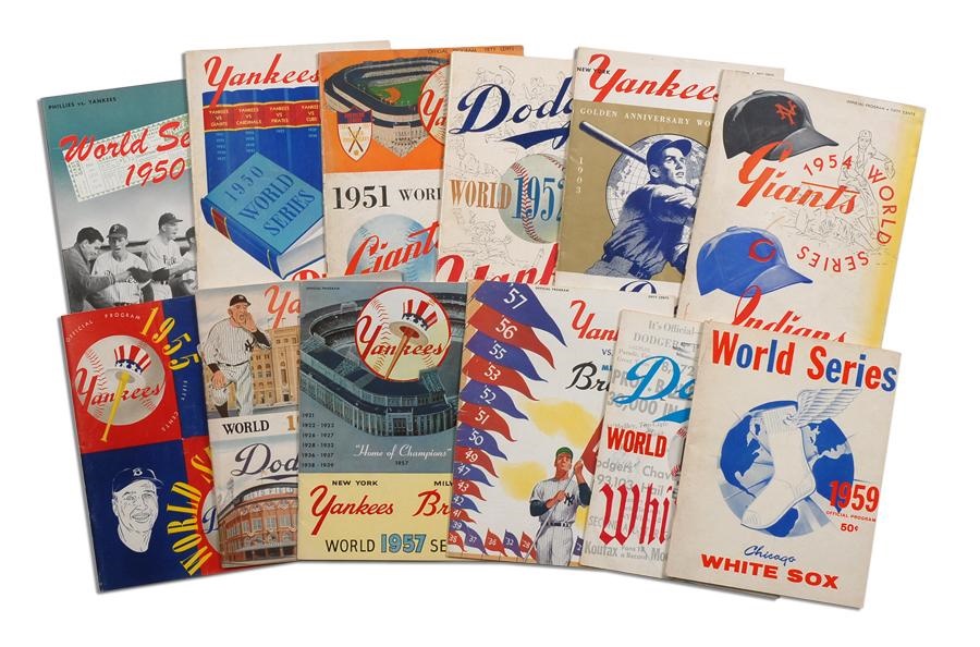 The Bob Wysocki Collection - 1950s World Series Programs (12)