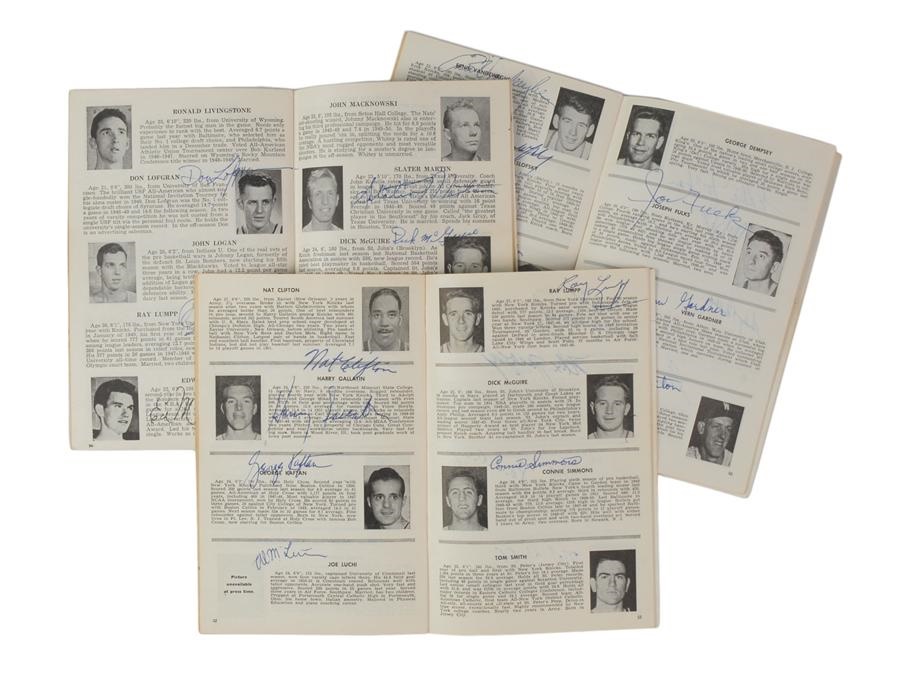The Bob Wysocki Collection - Four Early NBA Signed Record Books