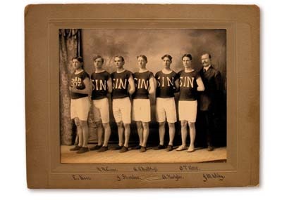 1907 Basketball Team Cabinet Photograph (11x14")