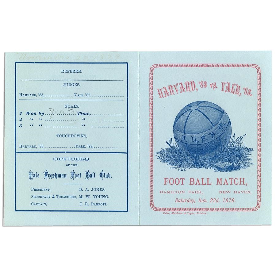 - 1879 Harvard-Yale Football Program