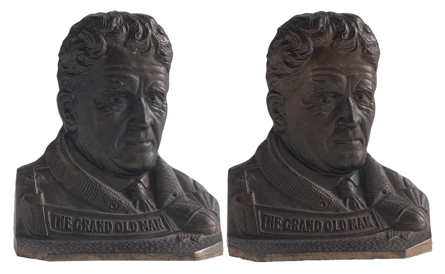 - Alonzo Stagg Grand Old Man Cast Iron Bookends