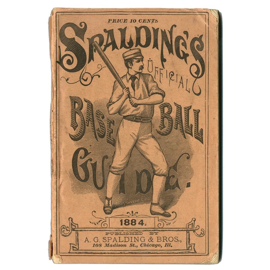 Baseball Memorabilia - 1884 Spalding Baseball Guide