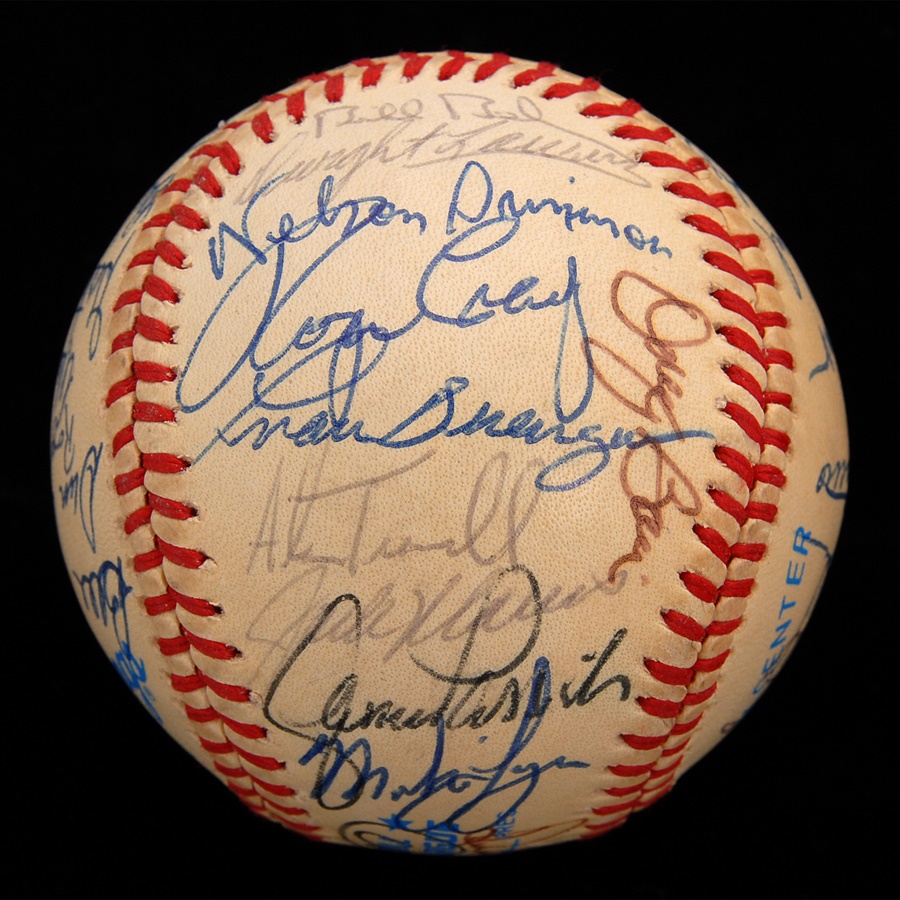 - 1984 World Champions Detroit Tigers Team Signed Baseball