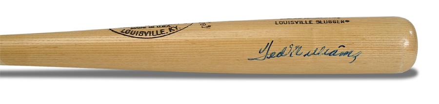 Boston Sports - Ted Williams Signed Bat