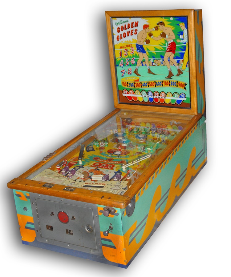 - 1960 Golden Gloves Boxing Pinball Machine by Williams