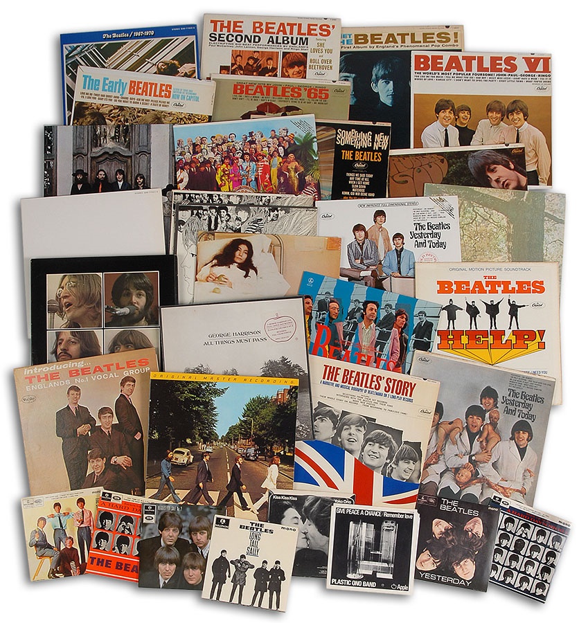 - High Grade Collection of Beatles Records Including a Butcher Cover (34)