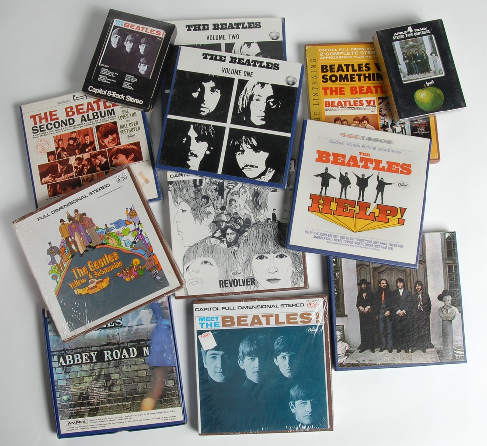 The Rick Rosen Beatles Collection - High Grade Collection of Beatles Reel-to-Reel Recordings (10) and 8-Track Tapes (2)