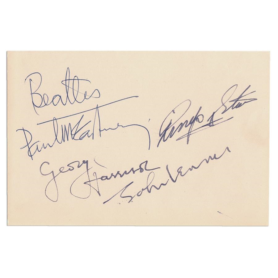 - Beatles Signed Album Page