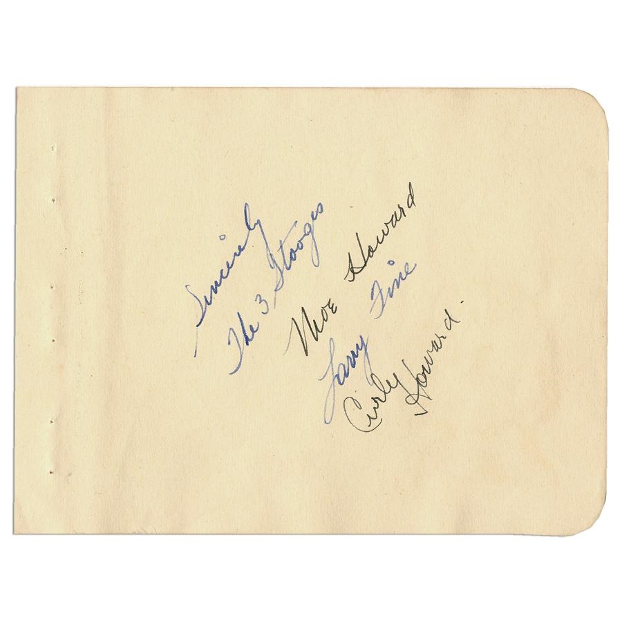 The R.T. Collection - The Three Stooges and Shemp Signatures