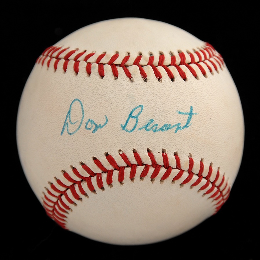 - Don Bessent Single Signed Baseball