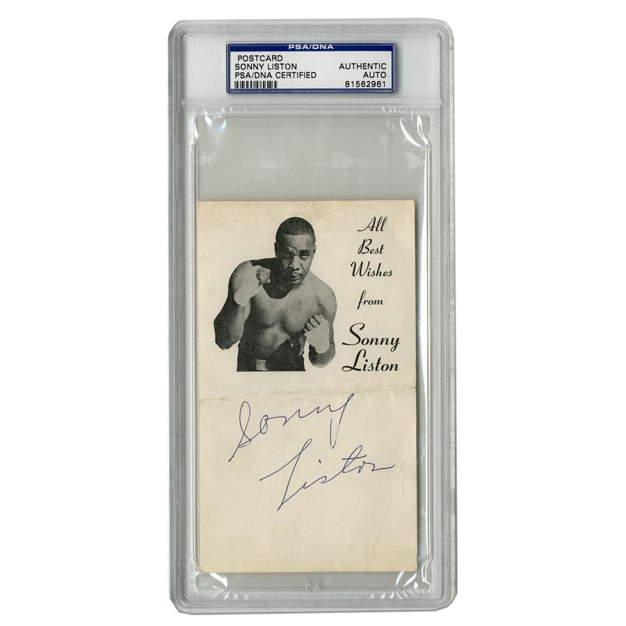 The R.T. Collection - Sonny Liston Signed Card
