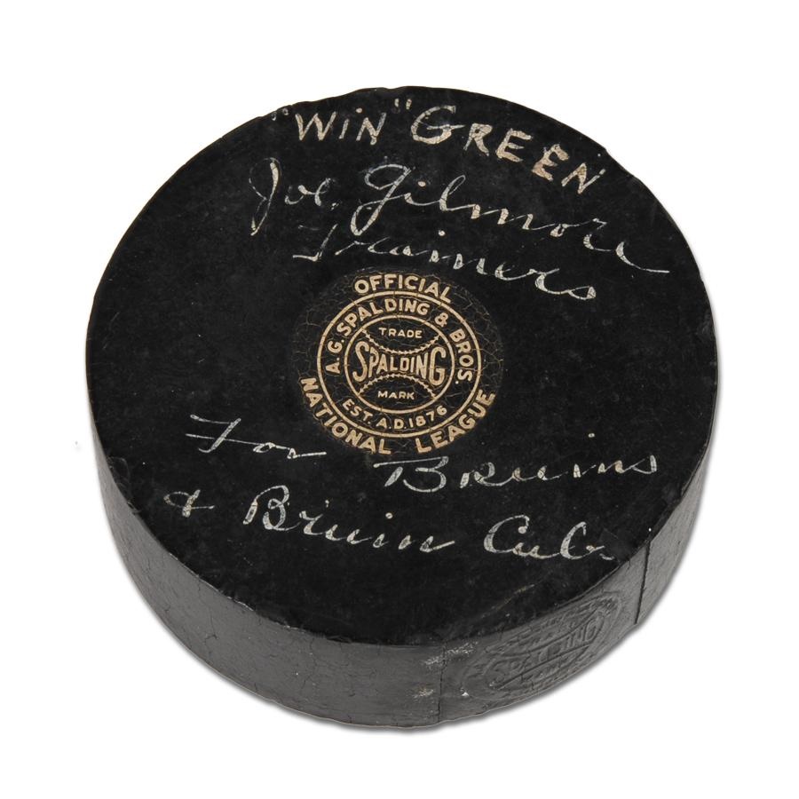 - Fabulous Early Boston Bruins Hockey Puck