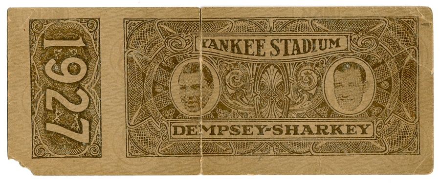 - 1927 Dempsey v Sharkey Full Ticket