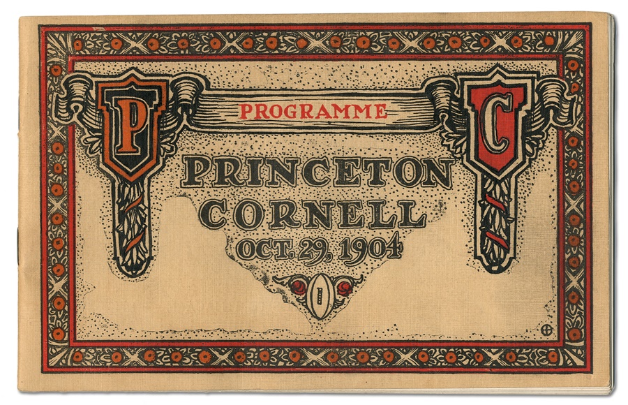 - 1904 Cornell vs .Princeton Football Program