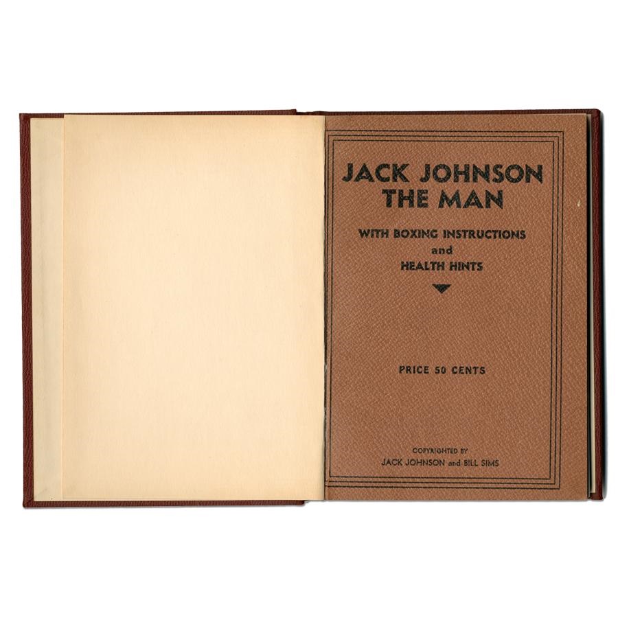- Jack Johnson Signed Book to Nat Fleischer