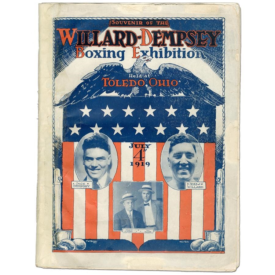 - 1919 Jack Dempsey vs. Jess Willard Fight Program
