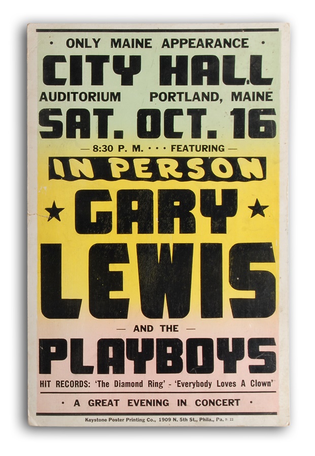 Gary Lewis & The Playboys Poster