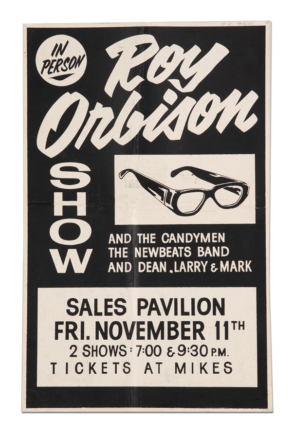 - Early 1960s Roy Orbison Concert Poster