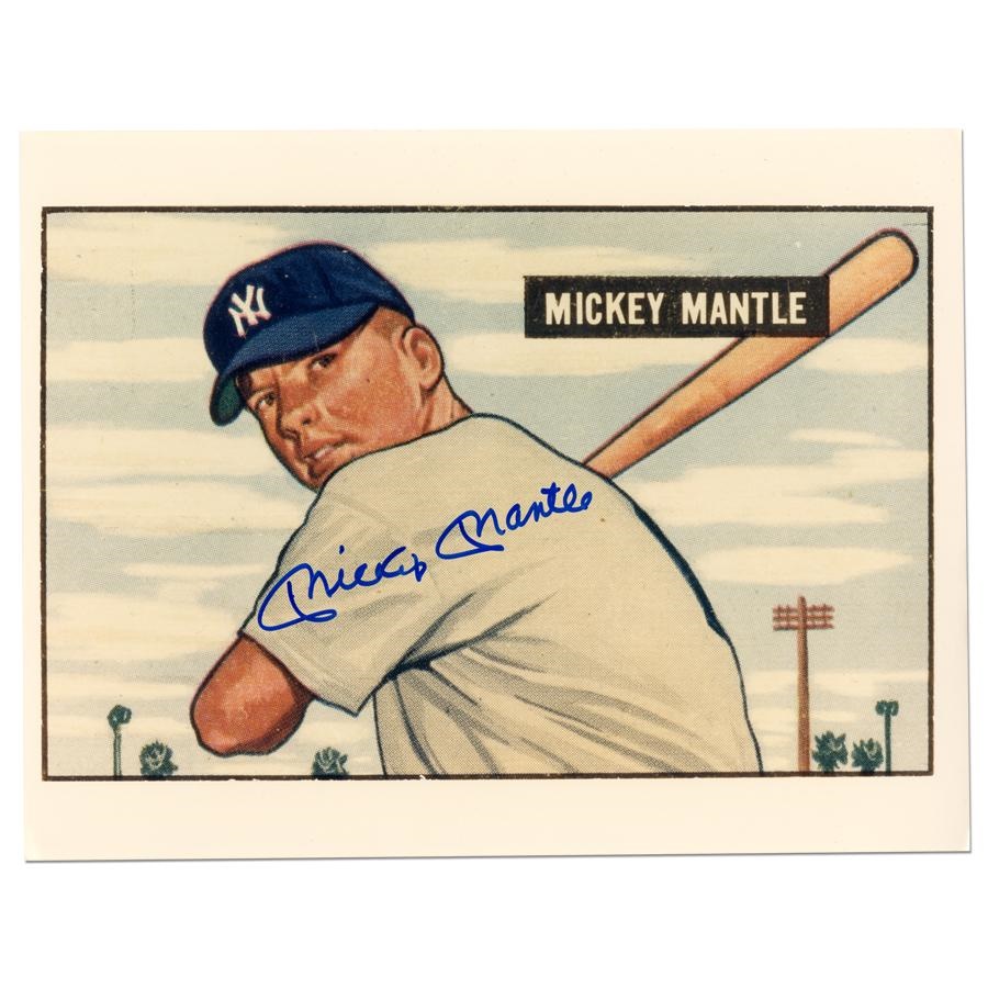 - Mickey Mantle Signed Photos (4)