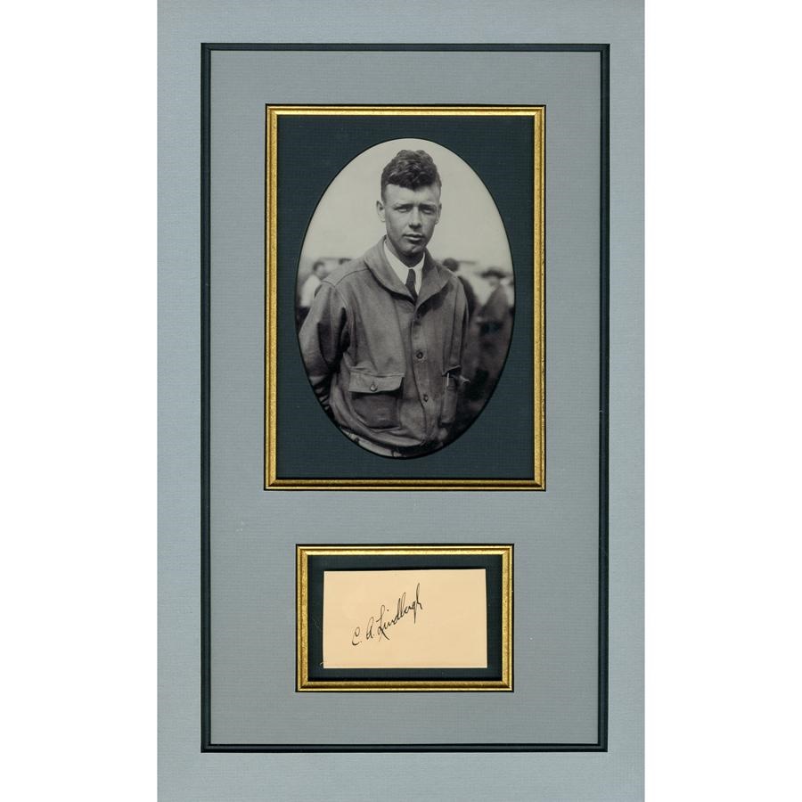 The R.T. Collection - Charles Lindbergh Signature Display