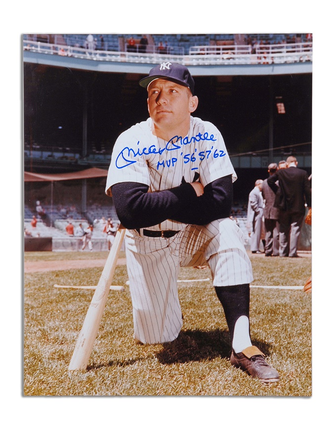 The R.T. Collection - Mickey Mantle Signed Oversized Photo with MVP Inscription