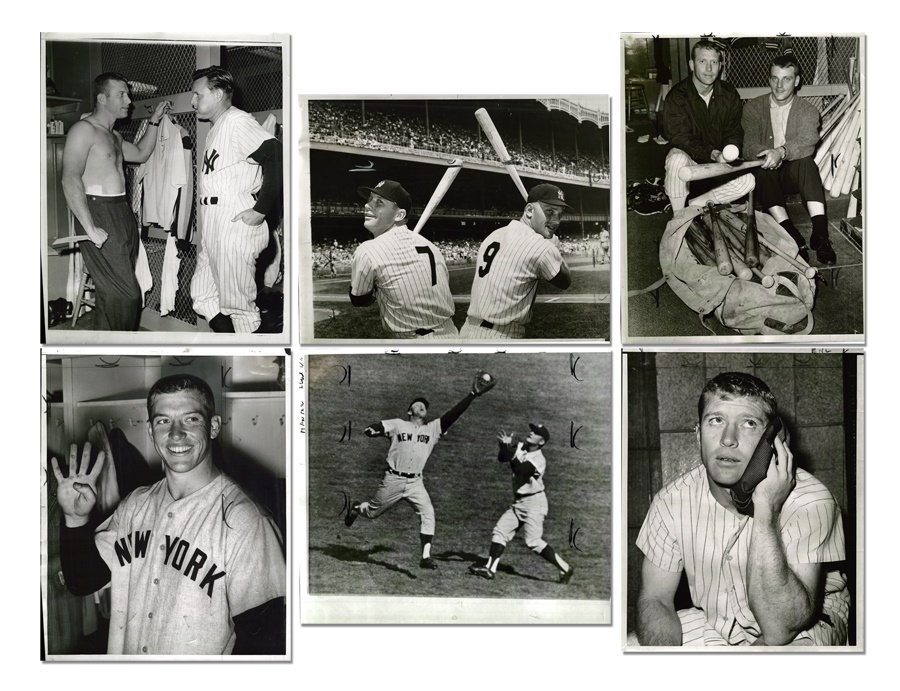 Baseball - (1960-1962) Mickey Mantle & Roger Maris Oversized Photograph Collection (13)