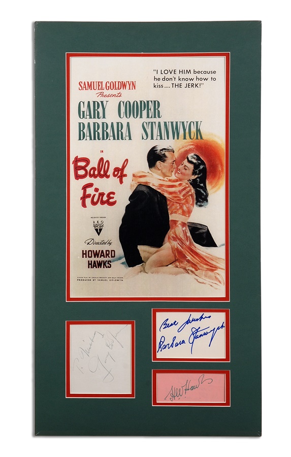 - "Ball of Fire" Display with Three Signatures