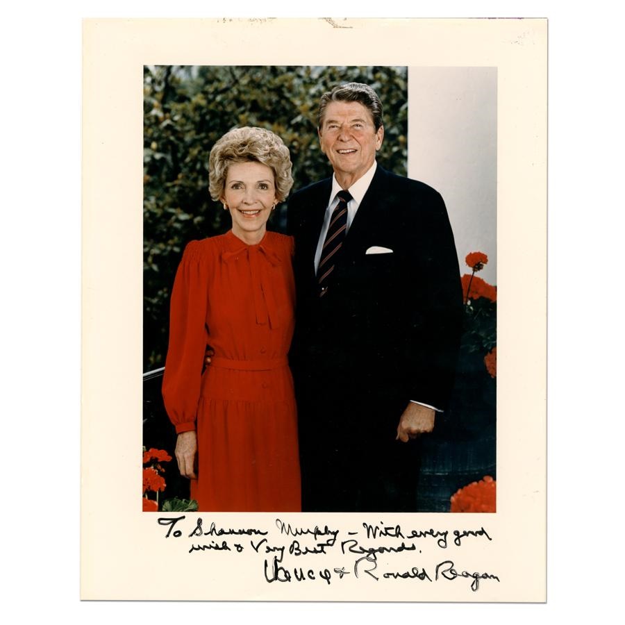 - Ronald and Nancy Reagan Signed Photo