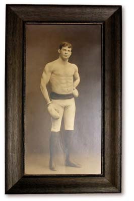 Muhammad Ali & Boxing - Magnificent Turn of the Century Boxing Photograph in Original Frame