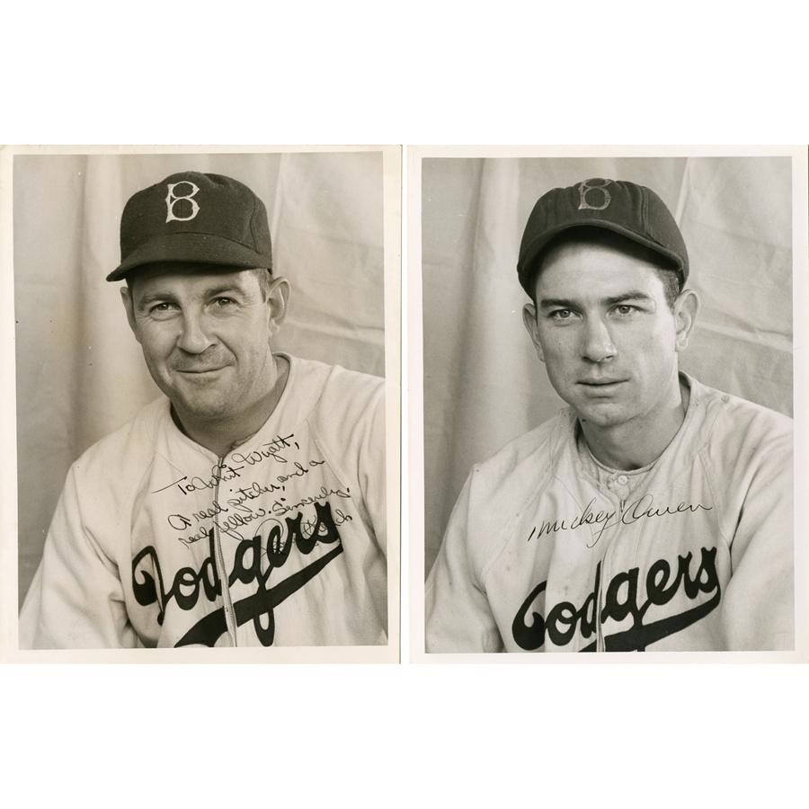- 1941 Brooklyn Dodgers Signed Photos to Whit Wyatt (14)