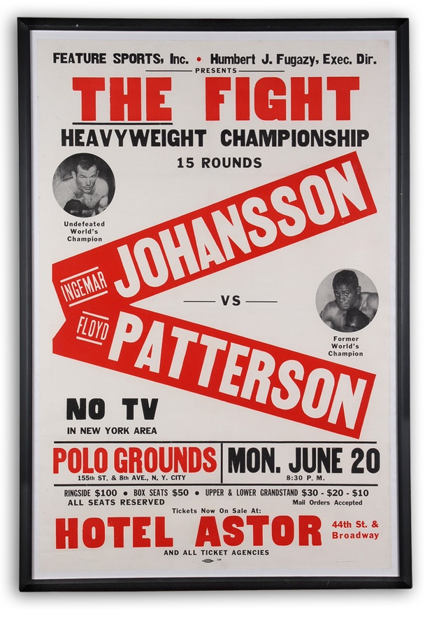 The Mark Mausner Boxing Collection - Johansson vs Patterson Fight Poster