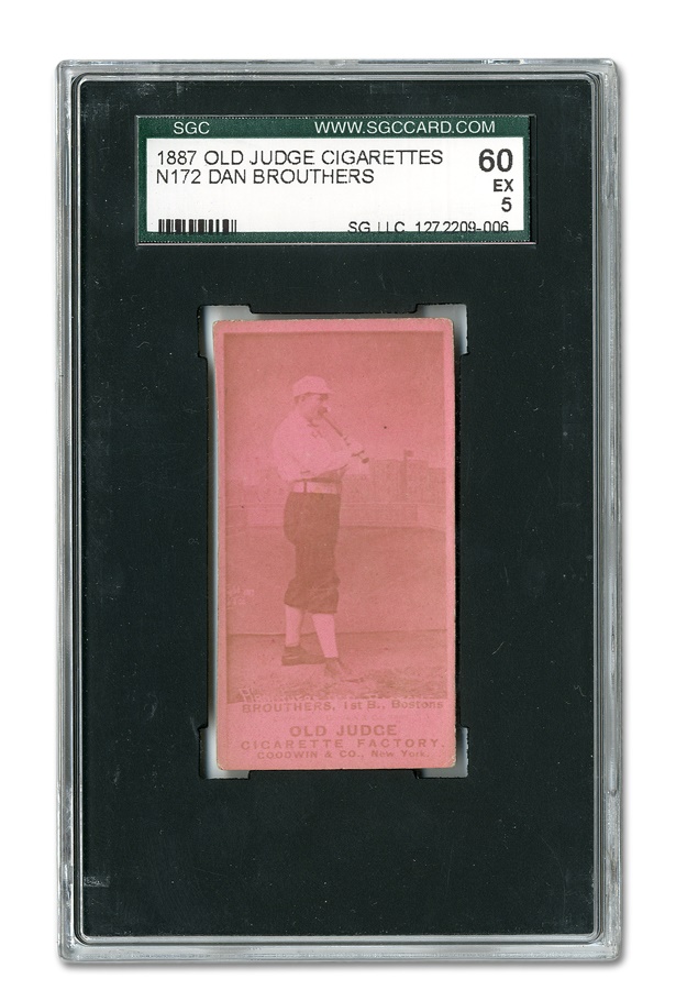 Sports and Non Sports Cards - 1887 N172 Old Judge Dan Brouthers (SGC EX 5)