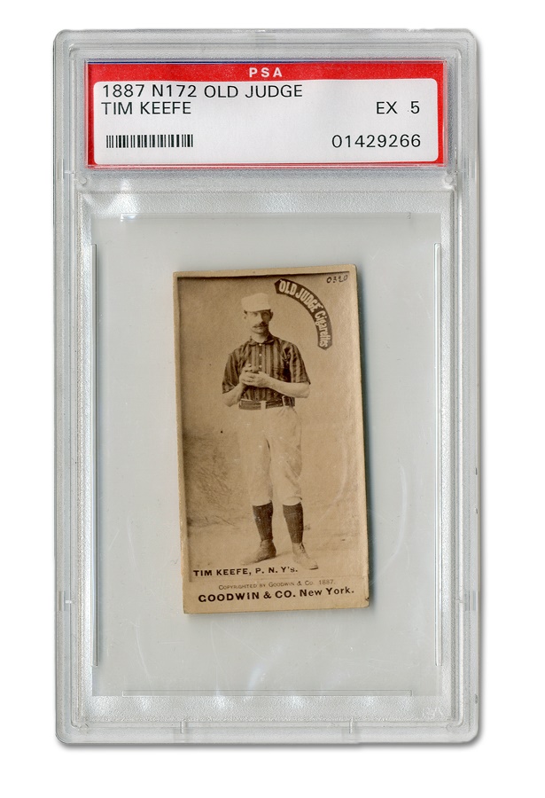 Sports and Non Sports Cards - 1887 N172 Old Judge Tim Keefe (PSA EX 5)