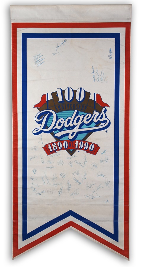 - Brooklyn and Los Angeles Dodgers Signed Street Banner