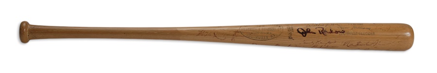 The Sal LaRocca Collection - 1966 Jim Gilliam Team Signed Game Used Bat