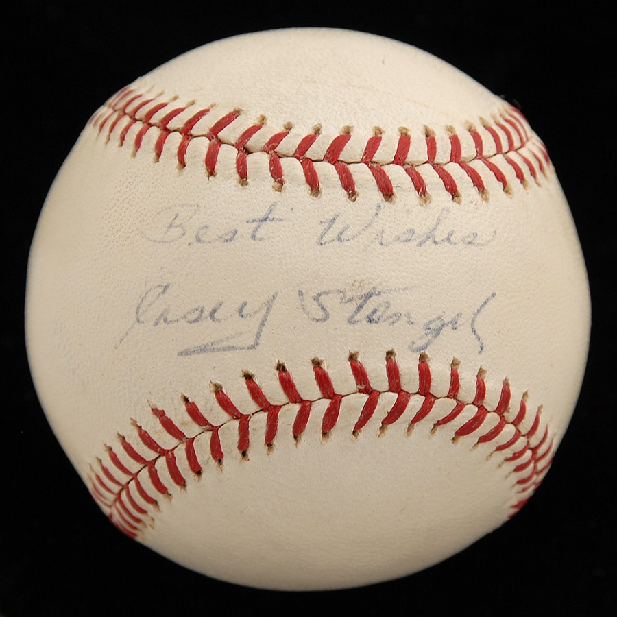 - Casey Stengel Single Signed Baseball