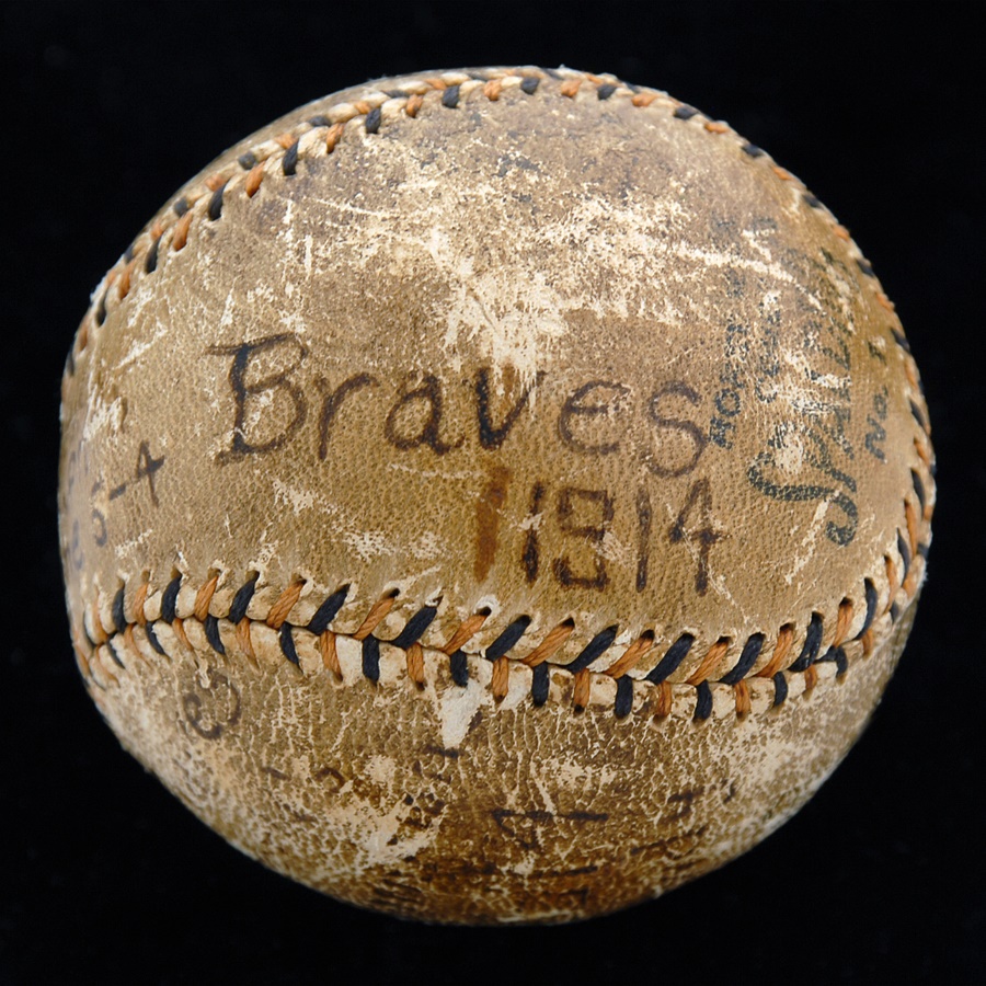 Boston Sports - 1914 Boston Braves World Series Game Three Winning Baseball